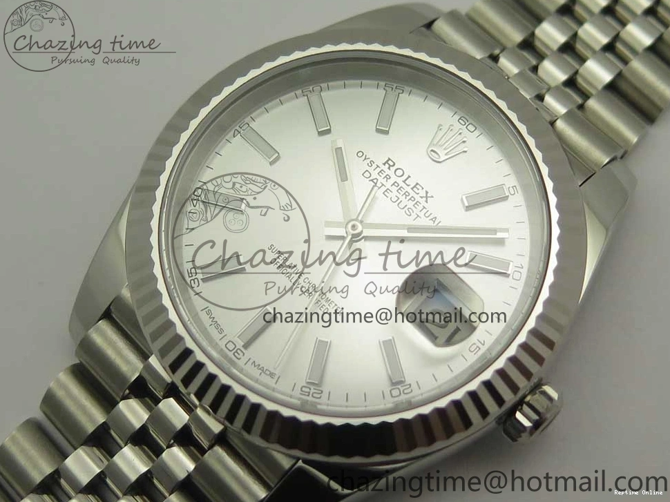 0109 Casual DateJust 41 126334 904L SS DJF 1:1 Best Edition Silver Dial on Jubilee Bracelet A 3298